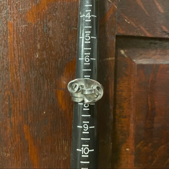 Vintage ring silver tone stainless fork turned - Picture 8 of 8